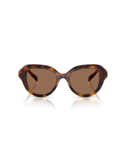 Swarovski Black Sk6037 100273 Sunglasses Injected Round Normal