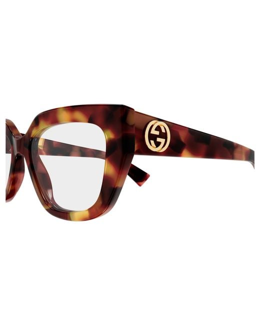 Gucci Black Gg1847O 002 Optical Frames Acetate Transparent Cat Eye