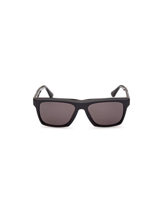 Web Black We0350 01A Sunglasses Acetate Smoke Squared Normal for men