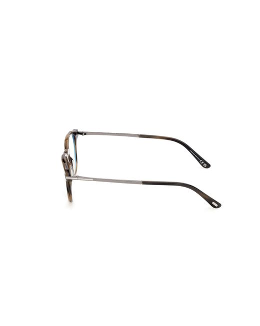 Tom Ford Black Ft6125-B 055 Optical Frames Acetate Round Normal for men