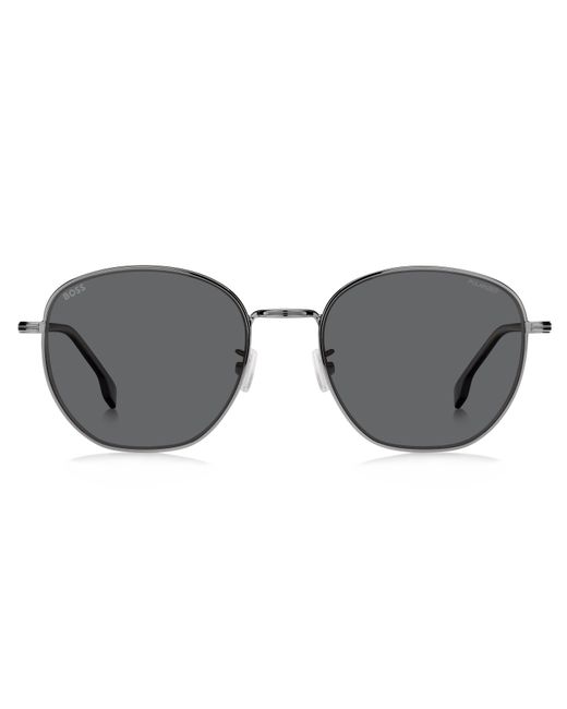Boss Black Boss 1671/F/Sk Kj1/M9 Sunglasses Steel Round Polarized for men