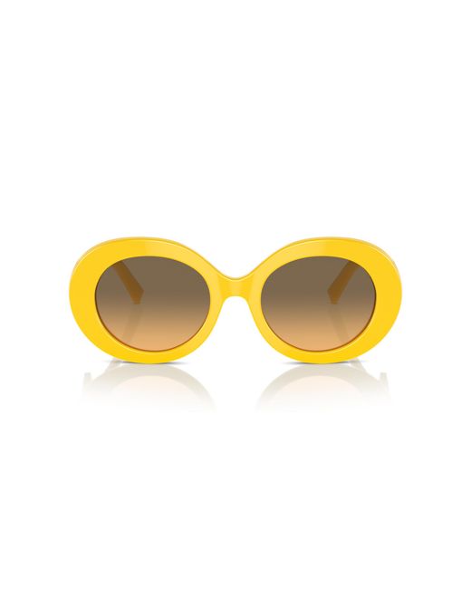 Dolce & Gabbana Yellow Dg4448 333411 Sunglasses Acetate Round Normal Shaded