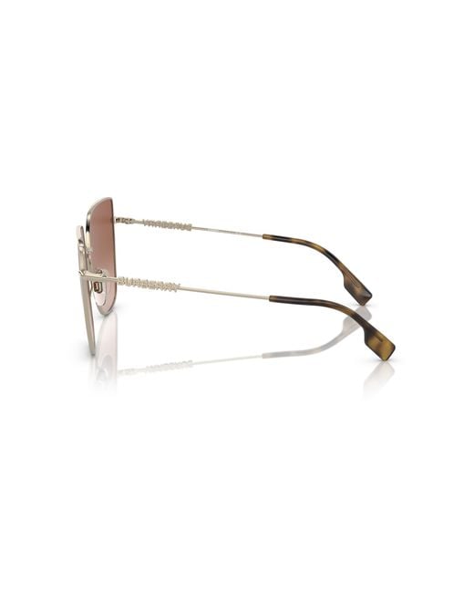 Burberry Black Be3143 Alexis 110913 Sunglasses Steel Geometric Normal Shaded