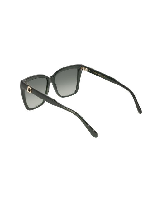 Ferragamo Black Sf2085Se 302 Sunglasses Acetate Squared Normal