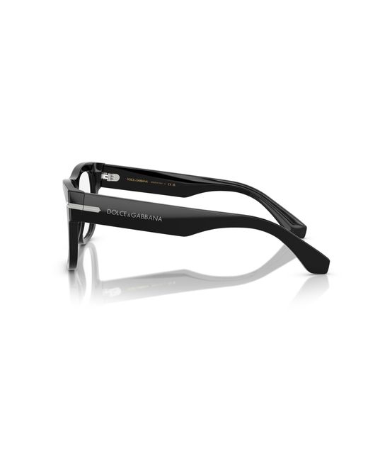 Dolce & Gabbana Black Dg3407 501 Optical Frames Acetate Transparent Squared Normal for men
