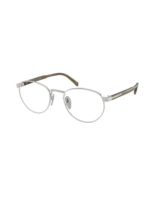 Prada Black Pr B52V 20C1O1 Optical Frames Metal Pantos Normal for men