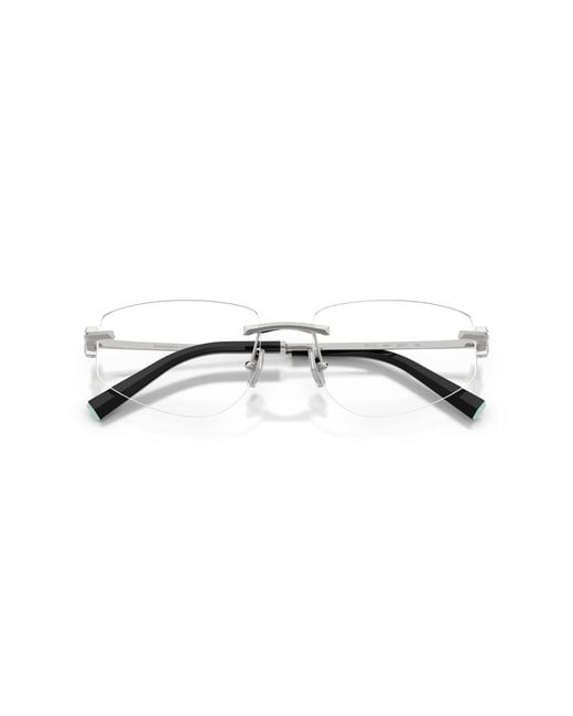 Tiffany & Co Black Tf1175 6001 Optical Frames Metal Transparent Geometric Normal