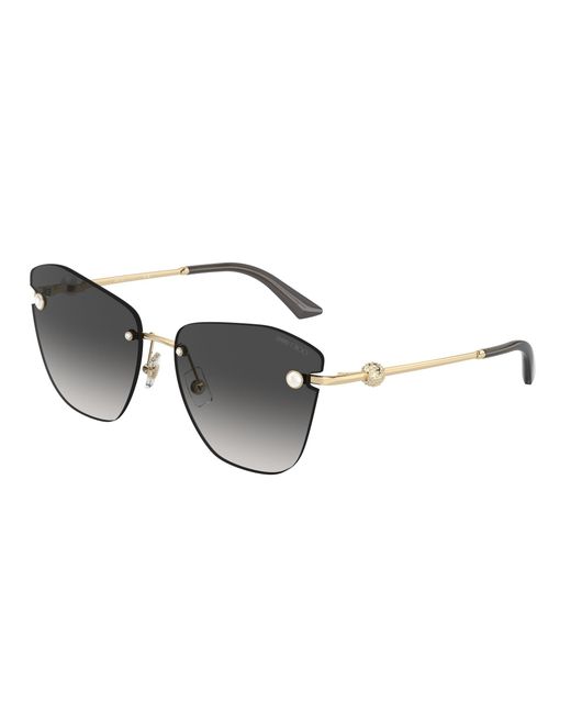 Jimmy Choo Black Jc4004Hb 30068G Sunglasses Metal Butterfly Normal Shaded