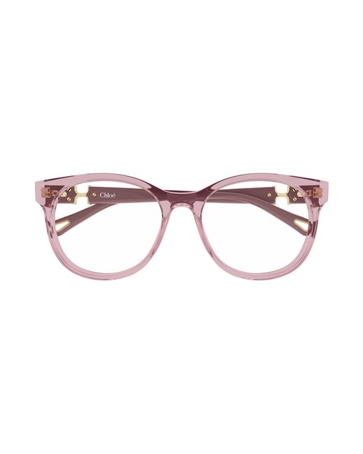 Chloé Black Ch0375O 003 Optical Frames Acetate Transparent Round