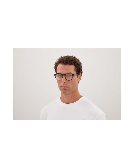Gucci Black Gg2133O 002 Optical Frames Acetate Transparent Round for men