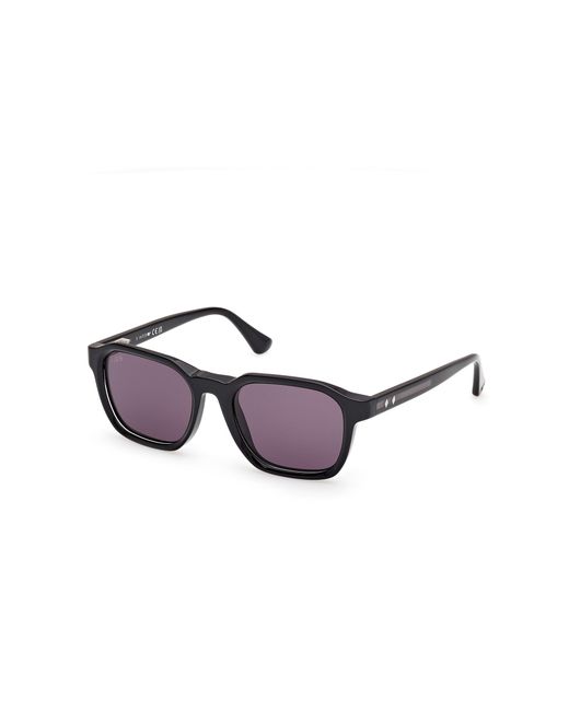 Web Black We0385 05A Sunglasses Acetate Smoke Squared Normal for men