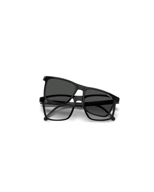Carrera Black Ca8061/Cs 08A/M9 Sunglasses Injected Squared Polarized Clip-On for men