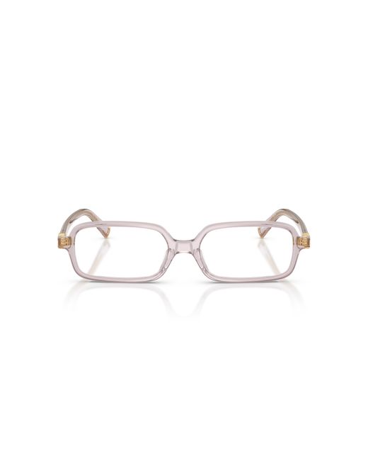 Miu Miu Black Mu 01Yv 12W1O1 Optical Frames Acetate Squared Normal