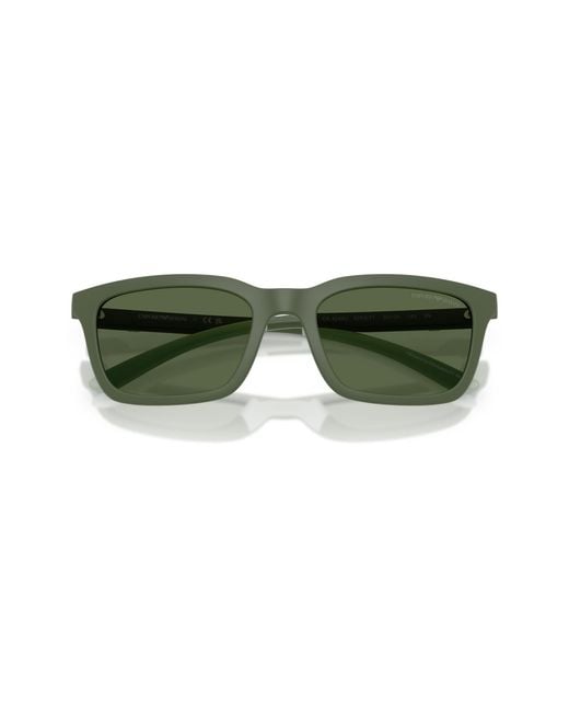 Emporio Armani Green Ea4249U 625971 Sunglasses Injected Squared Normal for men
