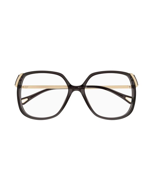 Chloé Black Ch0287O 006 Optical Frames Acetate Transparent Squared