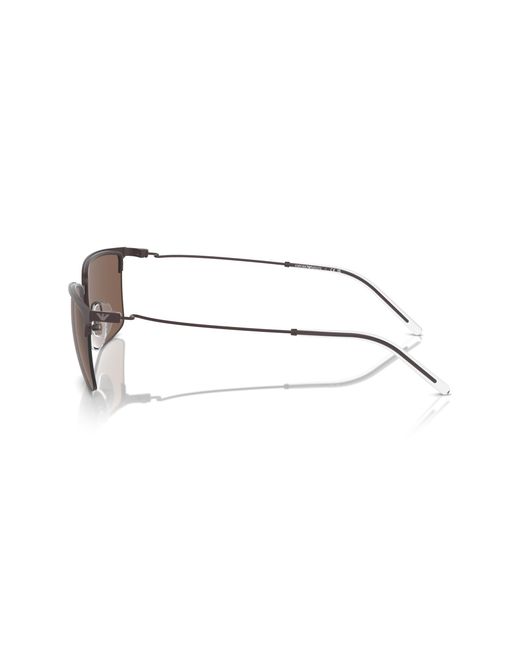 Emporio Armani Black Ea2155 338073 Sunglasses Metal Squared Normal for men
