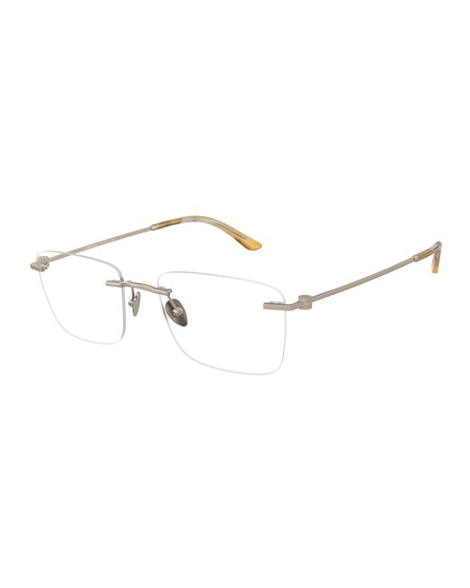 Giorgio Armani Black Ar5124 3045 Optical Frames Metal Squared Normal for men