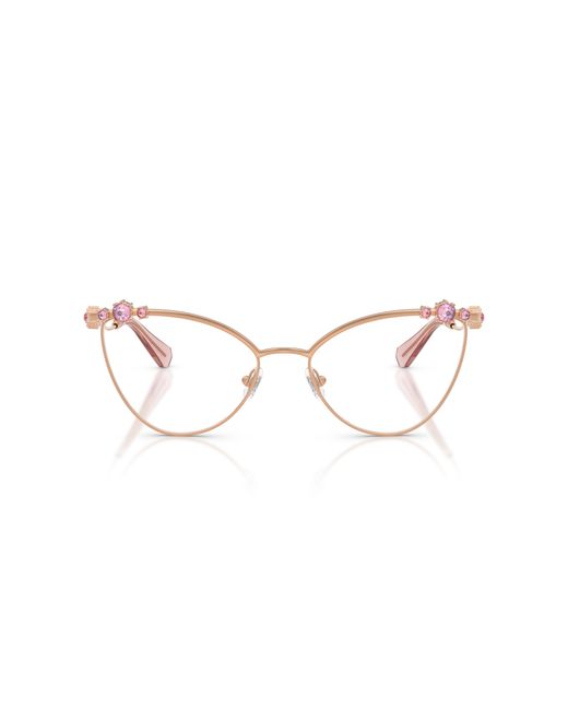Swarovski Black Sk1033 4014 Optical Frames Metal Cat Eye Normal