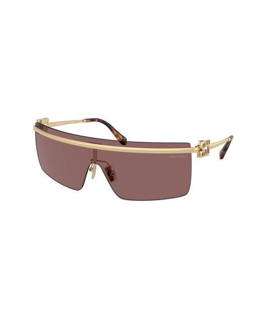 Miu Miu Black Mu 50Zs Zvn70D Sunglasses Metal Geometric Normal