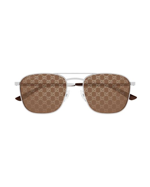 Gucci Black Gg1881S 004 Sunglasses Metal Squared for men