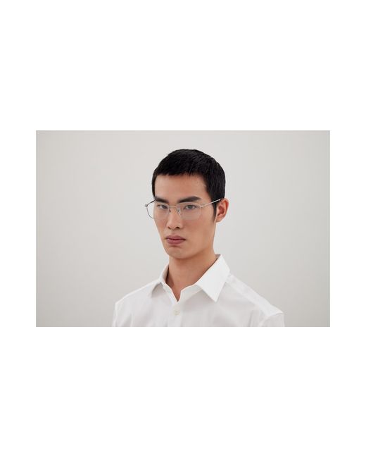 Montblanc Black Mb0373Oa 001 Optical Frames Titanium Transparent Squared for men