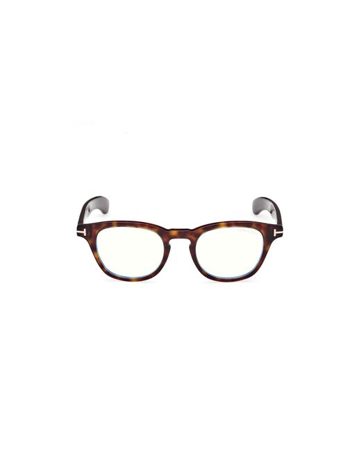Tom Ford Black Ft5976-B 052 Optical Frames Acetate Round Normal for men