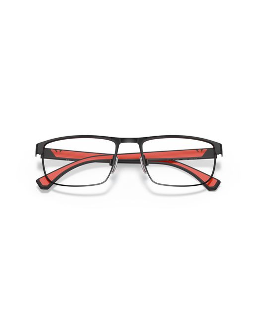 Emporio Armani Black Ea1086 3022 Optical Frames Metal Squared for men