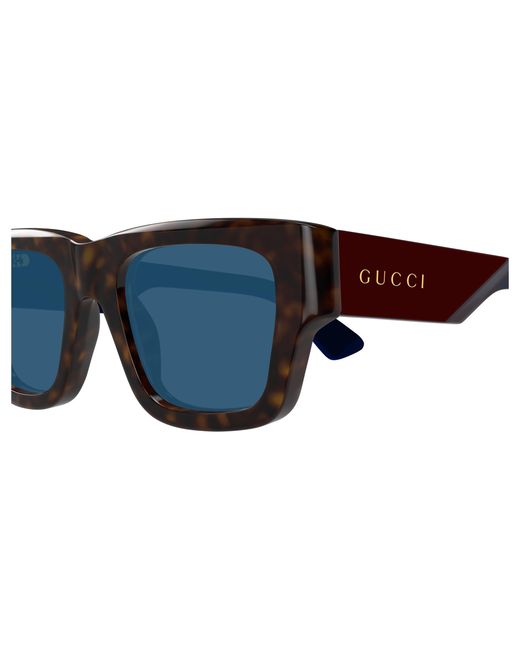 Gucci Black Gg1668S 002 Sunglasses Acetate Squared for men