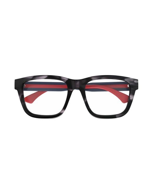Gucci Black Gg1870O 008 Optical Frames Acetate Transparent Squared for men