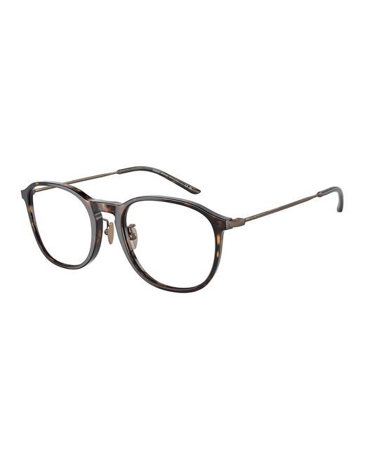 Giorgio Armani Black Ar7235 5026 Optical Frames Acetate Transparent Pantos Normal for men