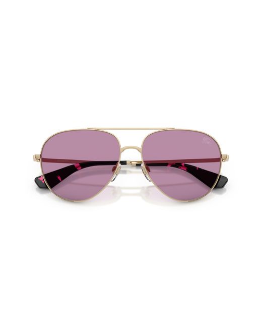 Burberry Purple Be3172 110969 Sunglasses Metal Pilot Normal