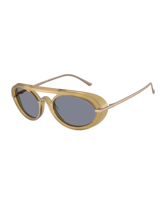 Giorgio Armani Black Ar8256 641119 Sunglasses Acetate Round Normal for men