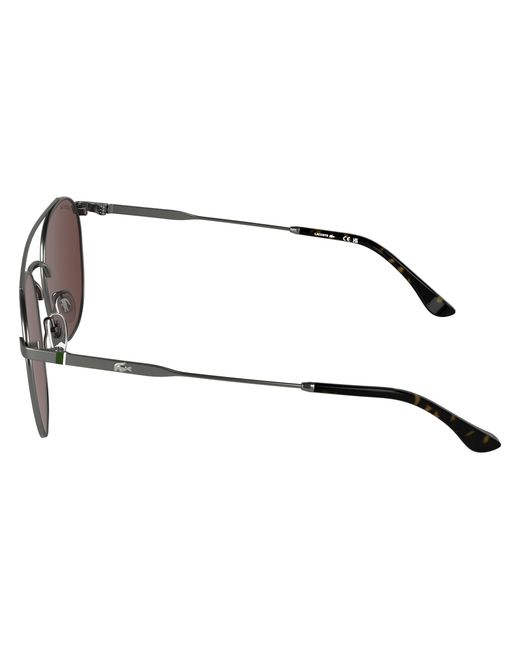 Lacoste Black L281S 035 Sunglasses Metal Bordeaux Squared Normal for men