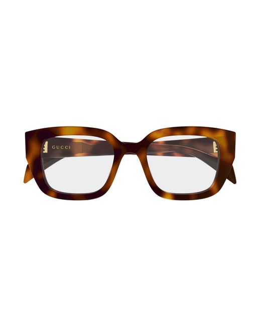 Gucci Black Gg2021O 002 Optical Frames Acetate Transparent Cat Eye