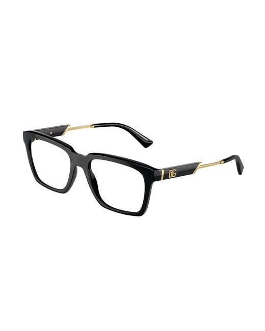 Dolce & Gabbana Black Dg5104 501 Optical Frames Injected Transparent Squared Normal for men