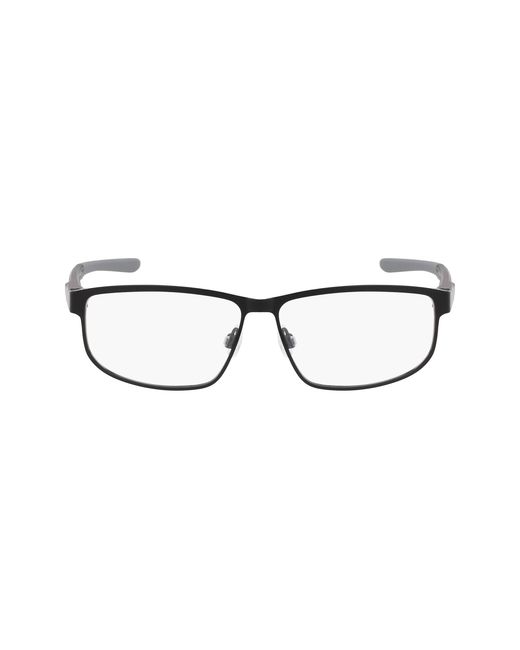 Nike Black 8157 001 Optical Frames Metal Squared Normal for men