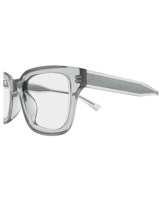 Gucci Black Gg2071Ol 005 Optical Frames Acetate Transparent Squared for men