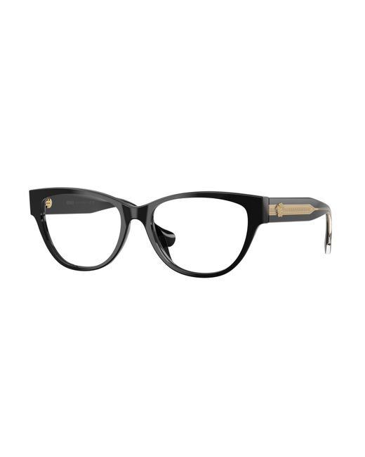 Versace Black Ve3389U Gb1 Optical Frames Acetate Transparent Cat Eye Normal