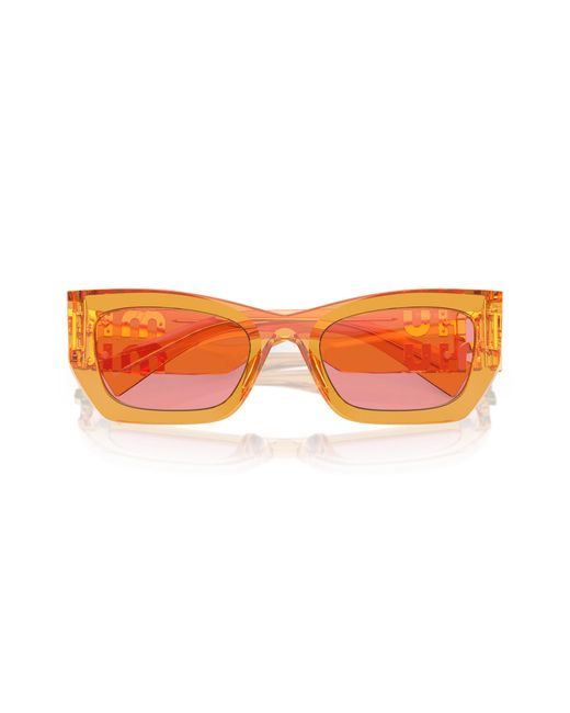 Miu Miu Black Mu 09Ws 12T1D0 Sunglasses Acetate Squared Normal
