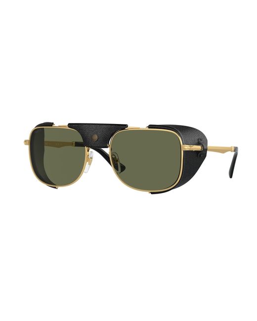 Persol Green Po1013Sz 114958 Sunglasses Metal Squared Polarized for men