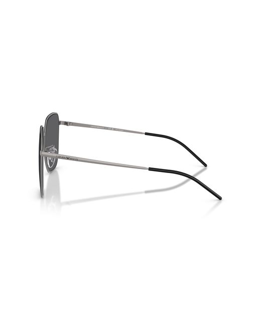 Emporio Armani Black Ea2135D 300381 Sunglasses Metal Squared Polarized for men