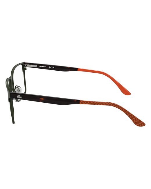 Lacoste Black L2314 035 Optical Frames Metal Squared Normal for men