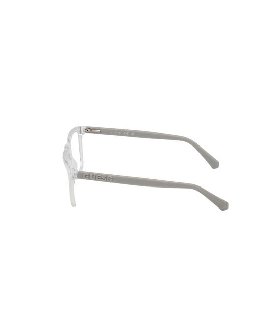 Guess Black Gu50186 020 Optical Frames Acetate Squared Normal for men