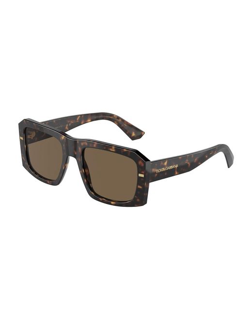 Dolce & Gabbana Gray Dg4430 502/73 Sunglasses Acetate Squared Normal for men