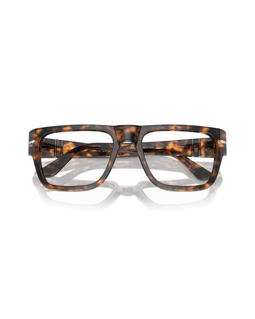 Persol Black Po3348V 1210 Optical Frames Acetate Transparent Squared Normal