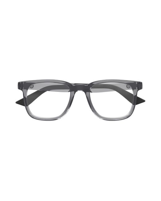 Montblanc Black Mb0433O 005 Optical Frames Injected Transparent Squared for men