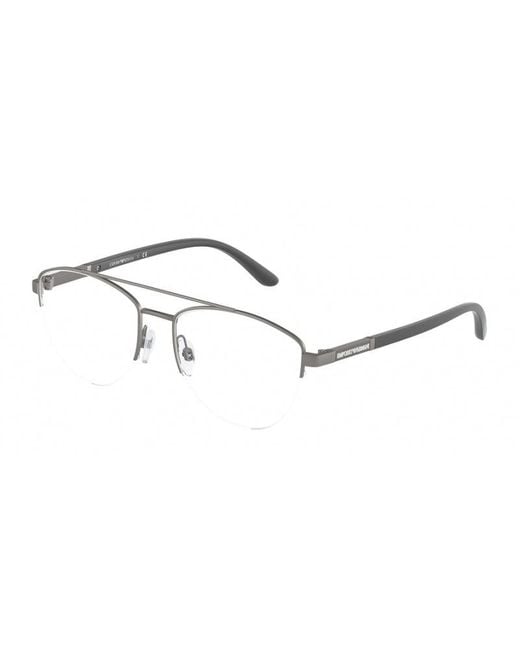 Emporio Armani Black Ea1119 3003 Optical Frames Metal Geometric for men