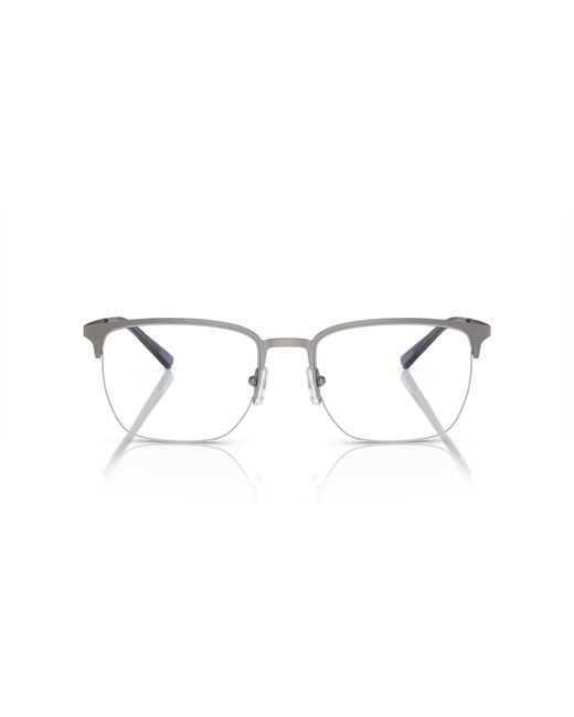 Emporio Armani Black Ea1151 3303 Optical Frames Metal Transparent Pillow Normal for men