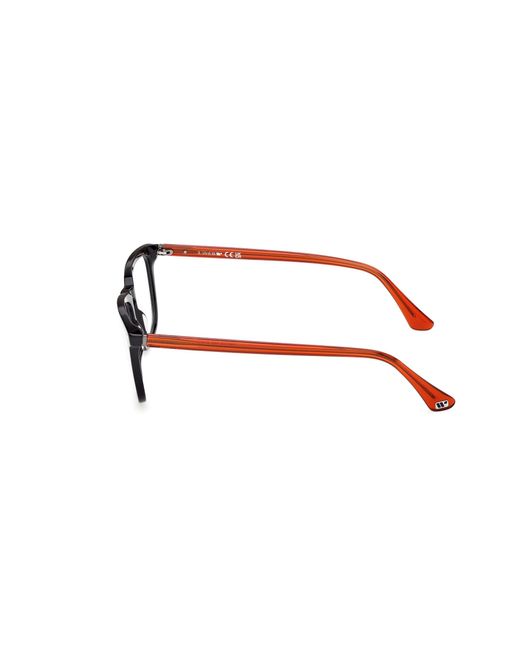 Web Black We5430 002 Optical Frames Acetate Squared Normal for men
