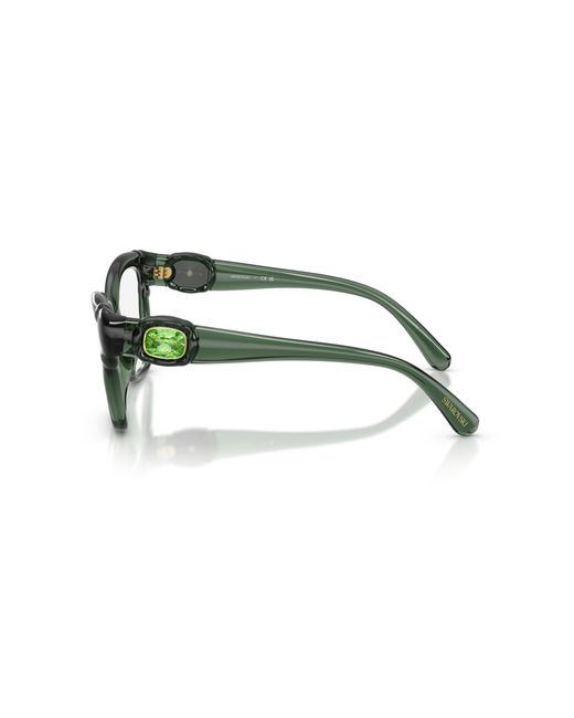 Swarovski Black Sk2056U 1087 Optical Frames Injected Cat Eye Normal